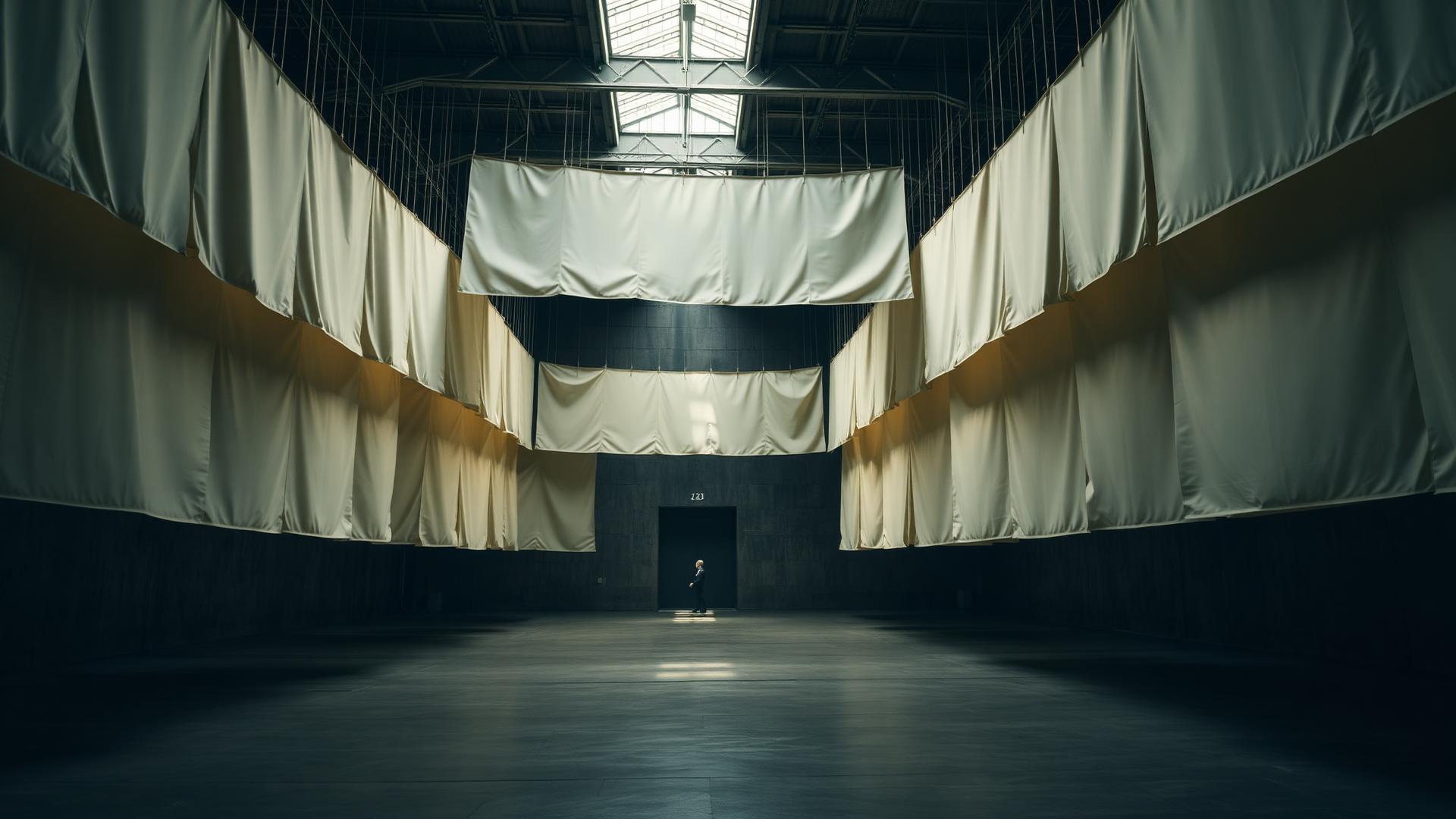 Suspended paper installation